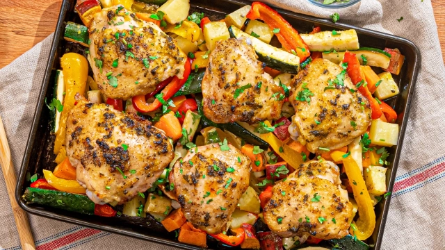 Lemon Herb Roasted Chicken with Root Vegetables