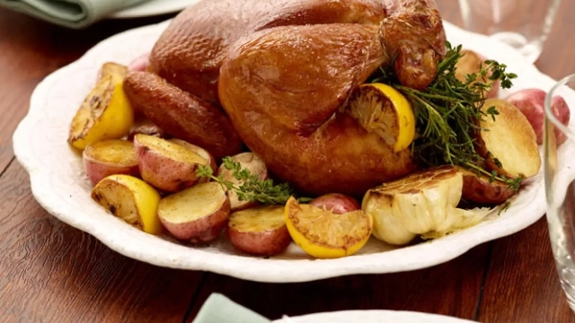 Lemon Herb Roasted Chicken with Garlic Potatoes