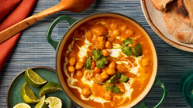 Spiced Pumpkin and Chickpea Stew with Coconut Milk